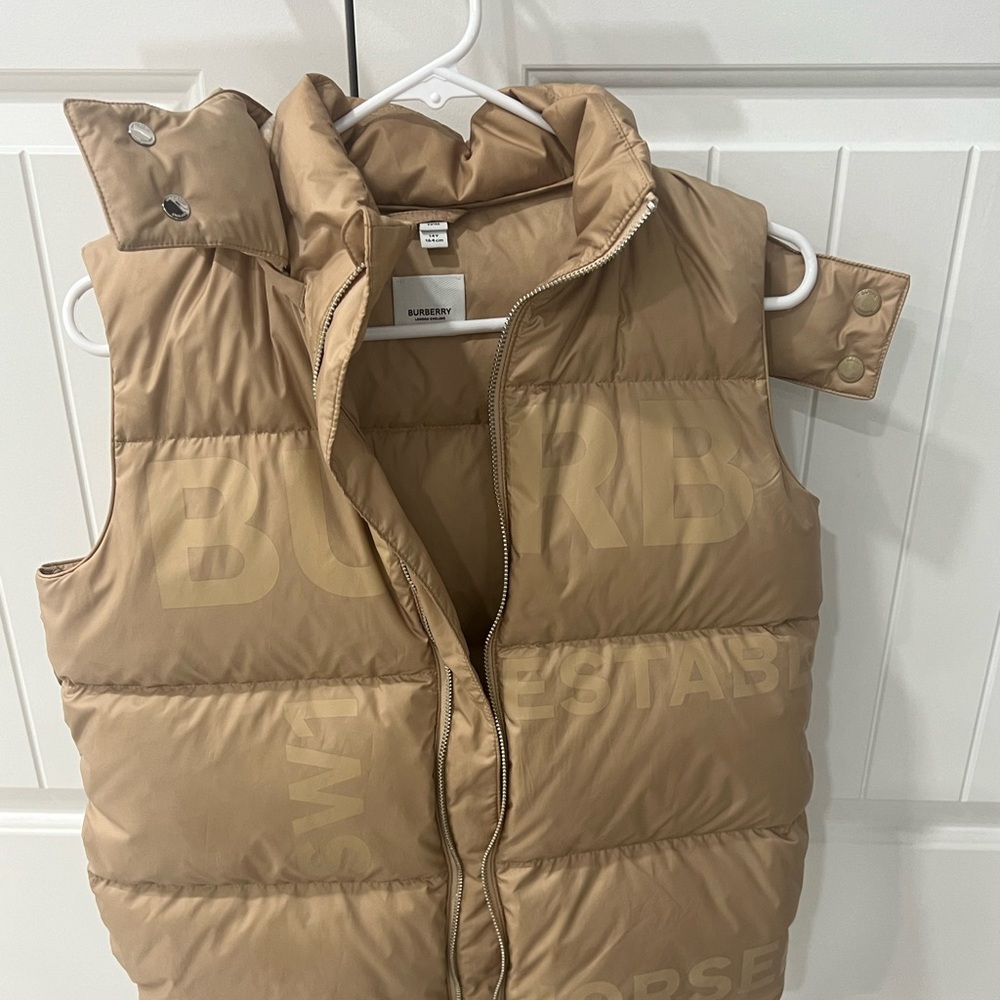 Burberry vest for boys size 14